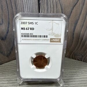 2007 Lincoln 1 CENT SMS NGC MS67 RD